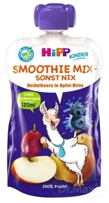 HiPP BIO Smoothie MIX Jablko Hruška Čučoriedky