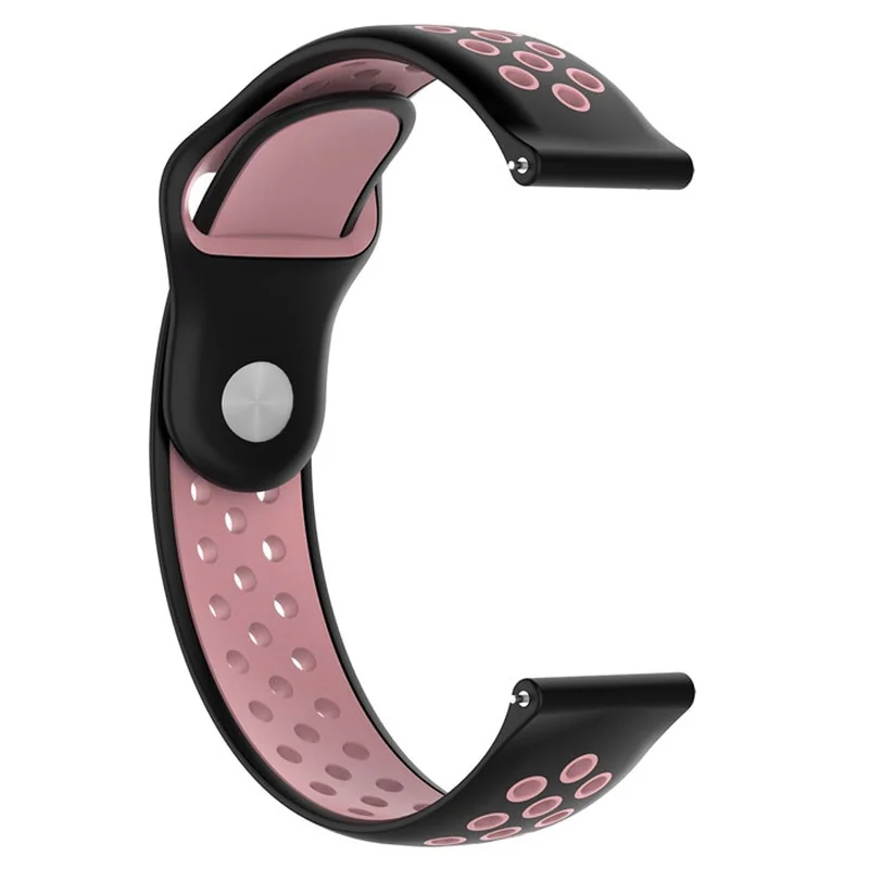 BStrap Silicone Sport remienok na Garmin Venu 2 Plus black/pink