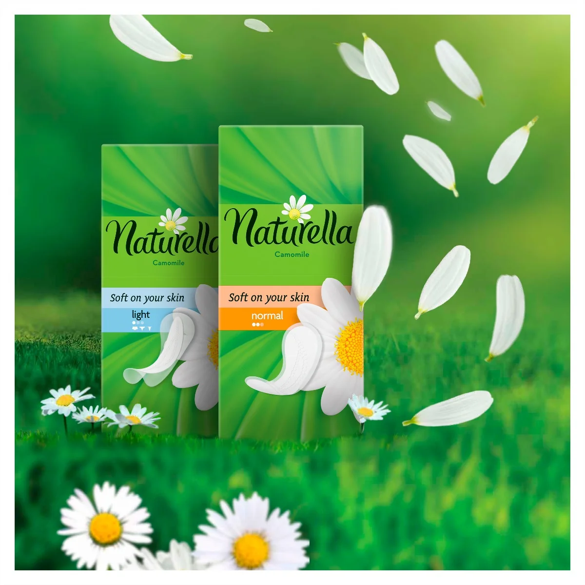 Naturella Intimky Camomile Light 1×100 ks, intímne vložky