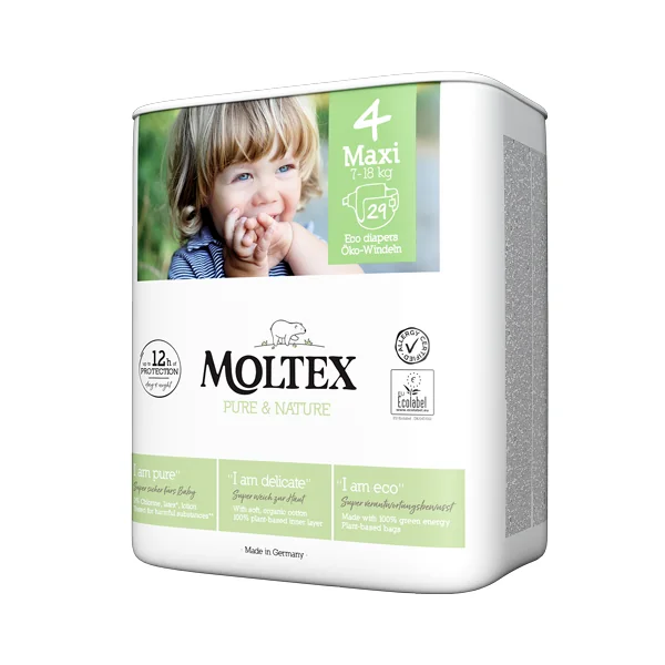 Moltex Pure & Nature Plienky Maxi 7-14 kg 1×29 ks, EKO plienky