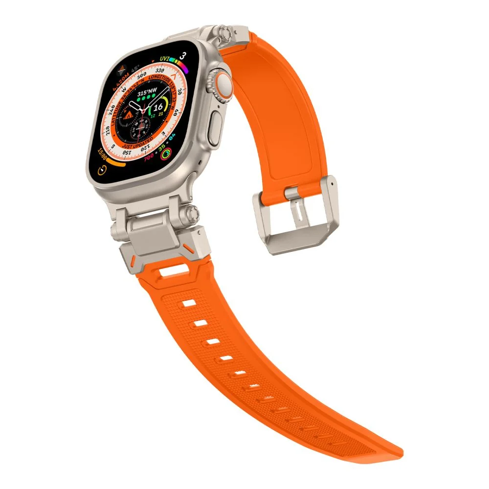 Tech-Protect Delta Pro remienok na Apple Watch 42/44/45/49mm orange /titanium