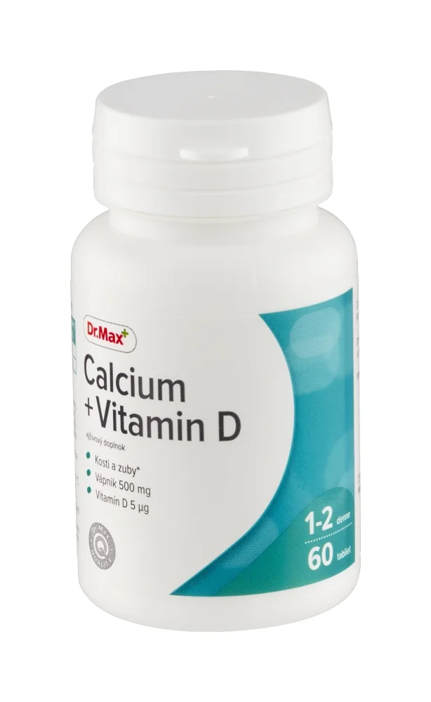 Dr. Max CALCIUM + VITAMIN D 1×60 tbl, doplnok výživy