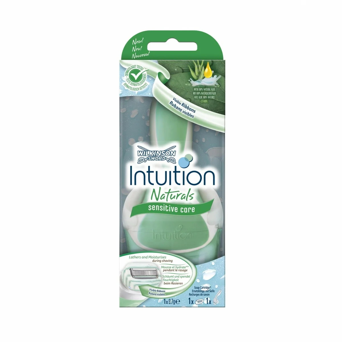 Wilkinson Intuition Naturals Sensitive Care dámsky holiaci strojček + hlavica 1ks 