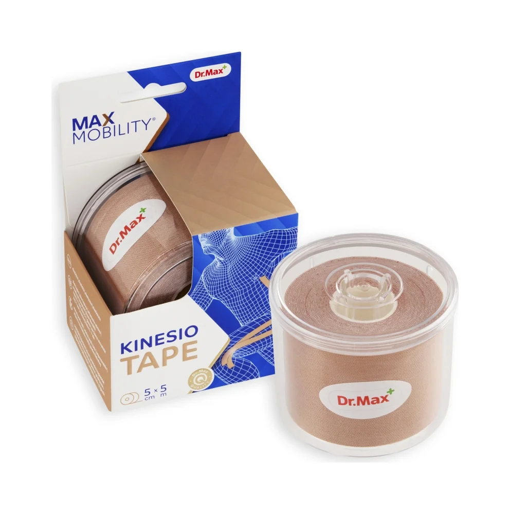 Dr. Max KINESIO TAPE 5CMX5M TELOVA 1×1 ks, kinesio tape