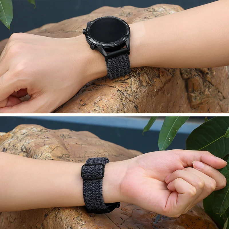 BStrap Braid Nylon remienok na Xiaomi Amazfit GTR Mini black