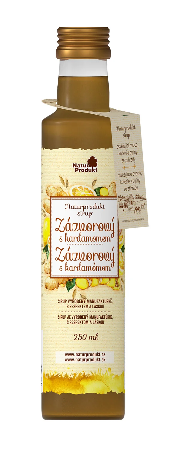 Naturprodukt sirup Zázvorový s kardamómom