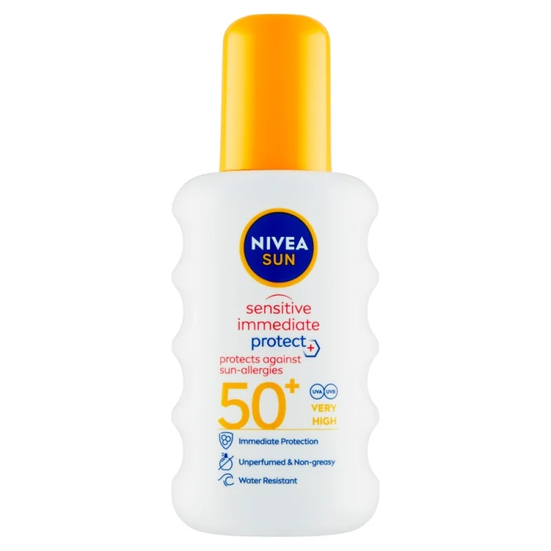 NIVEA Sun Sensitive sprej na opaľovanie OF 50+, 200 ml 86094