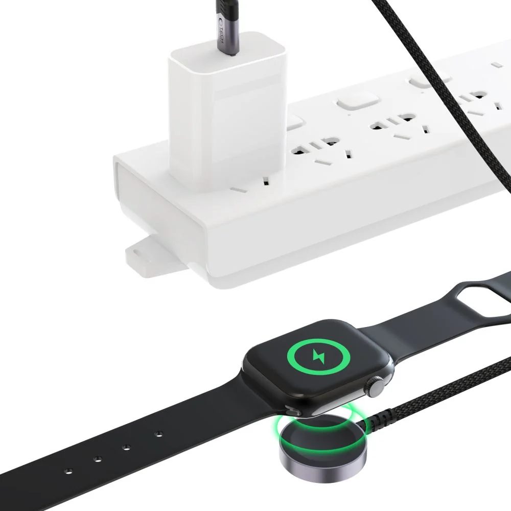 Tech-Protect MC01 magnetická nabíjačka na Apple Watch USB-C 1.2m, čier na