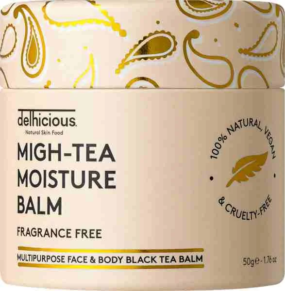 Delhicious, Migh-Tea Moisture Multipurpose Balm - Fragrance Free 1×50 g , telový balzam