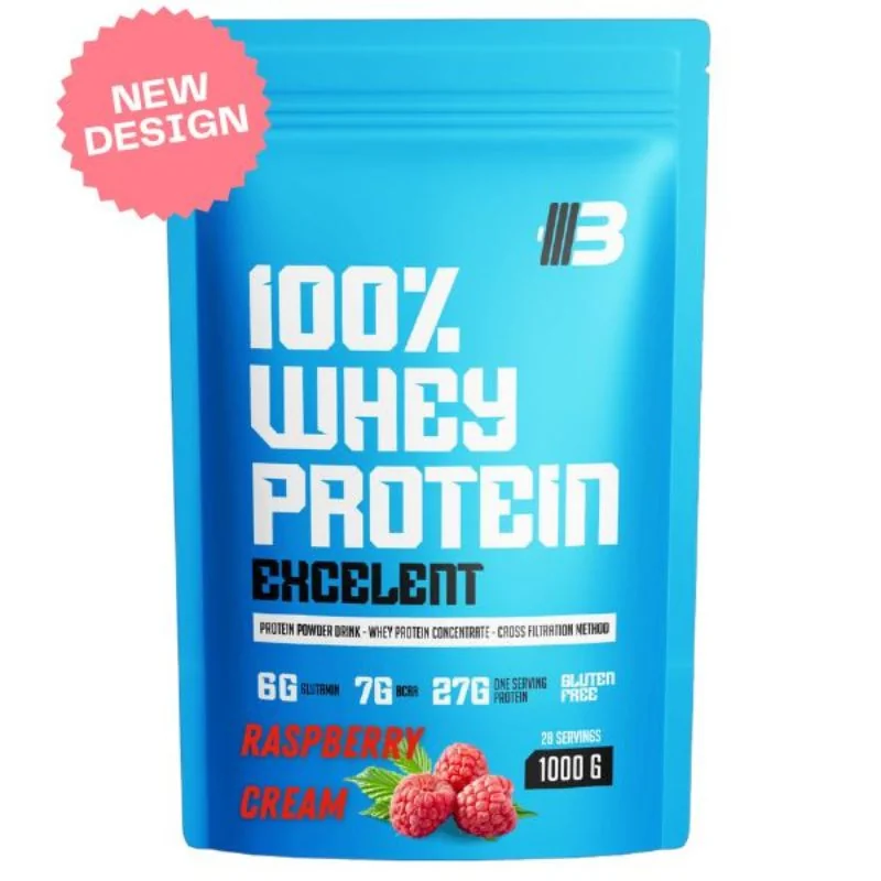 Excelent 100% Whey Proteín - malina od BODY NUTRITION - 1000g