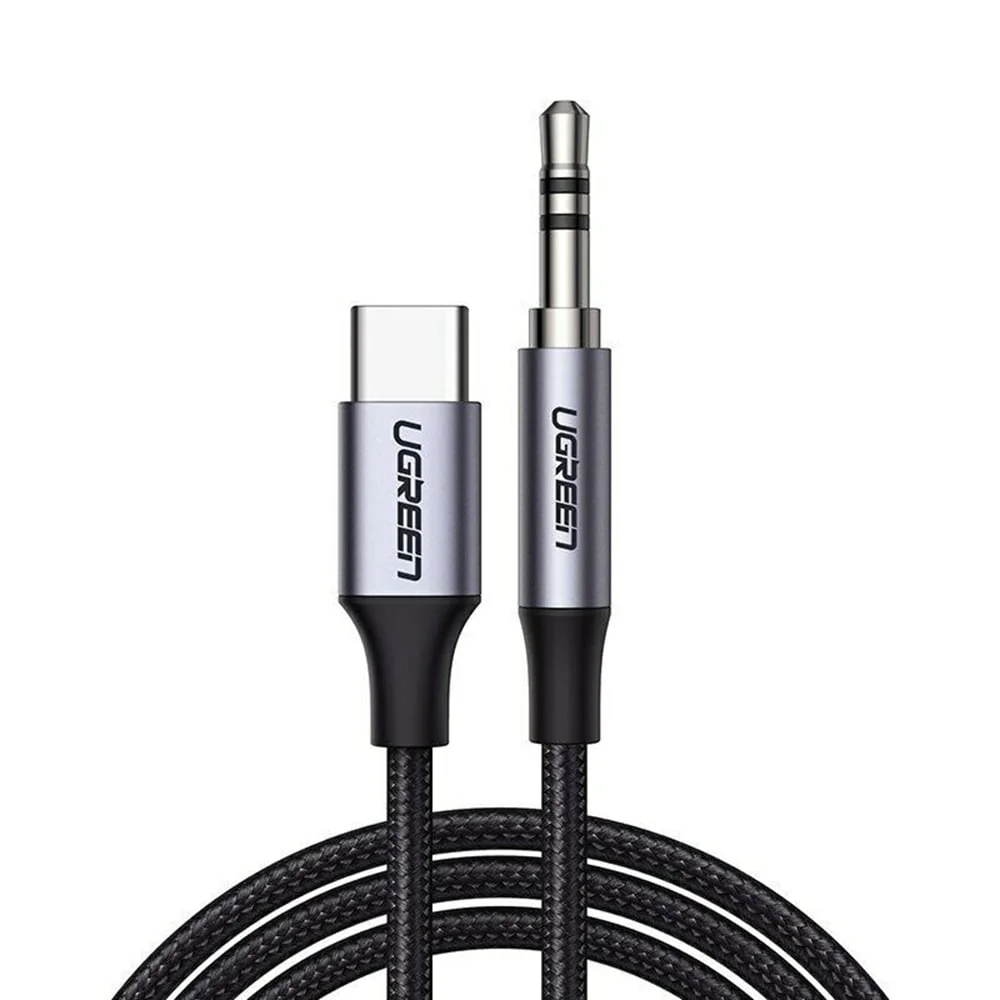 Ugreen AV143 audio kábel USB-C / 3.5mm mini jack 1m, šedý 