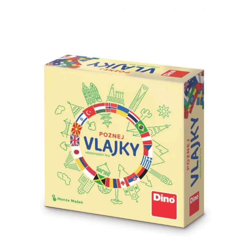 Poznaj vlajky Spoločenská hra-DINOTOYS 