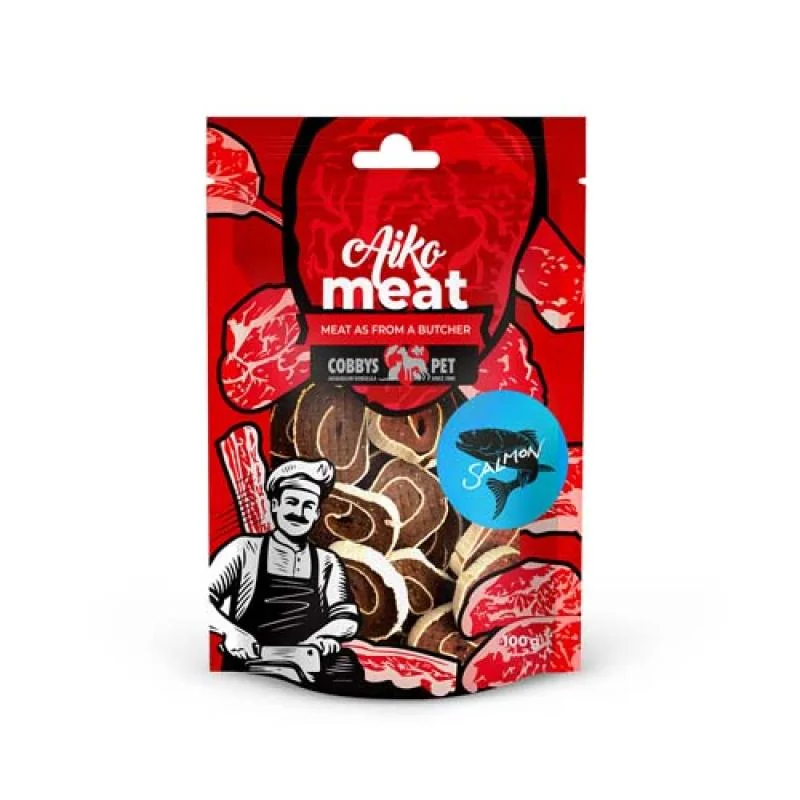 COBBYS PET AIKO Meat sushi z lososa 100g