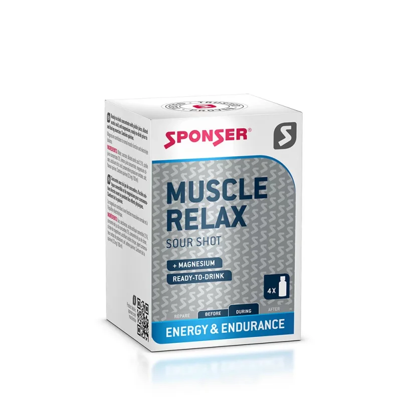 SPONSER MUSCLE RELAX (zastavuje svalové kŕče) Veľkosť Balenie 4x30ml