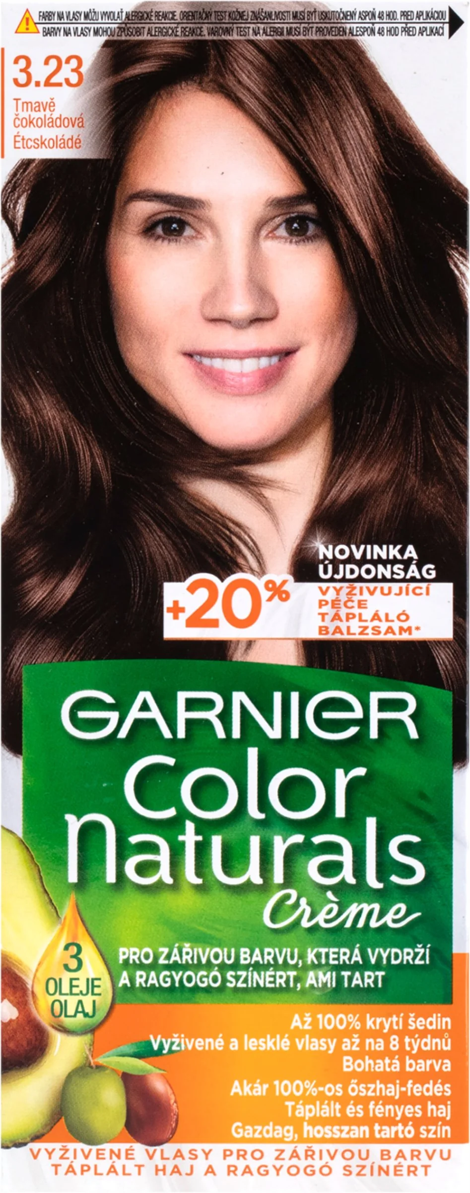 Garnier Color Naturals permanentná farba na vlasy 3.23 Tmavá čokoládová