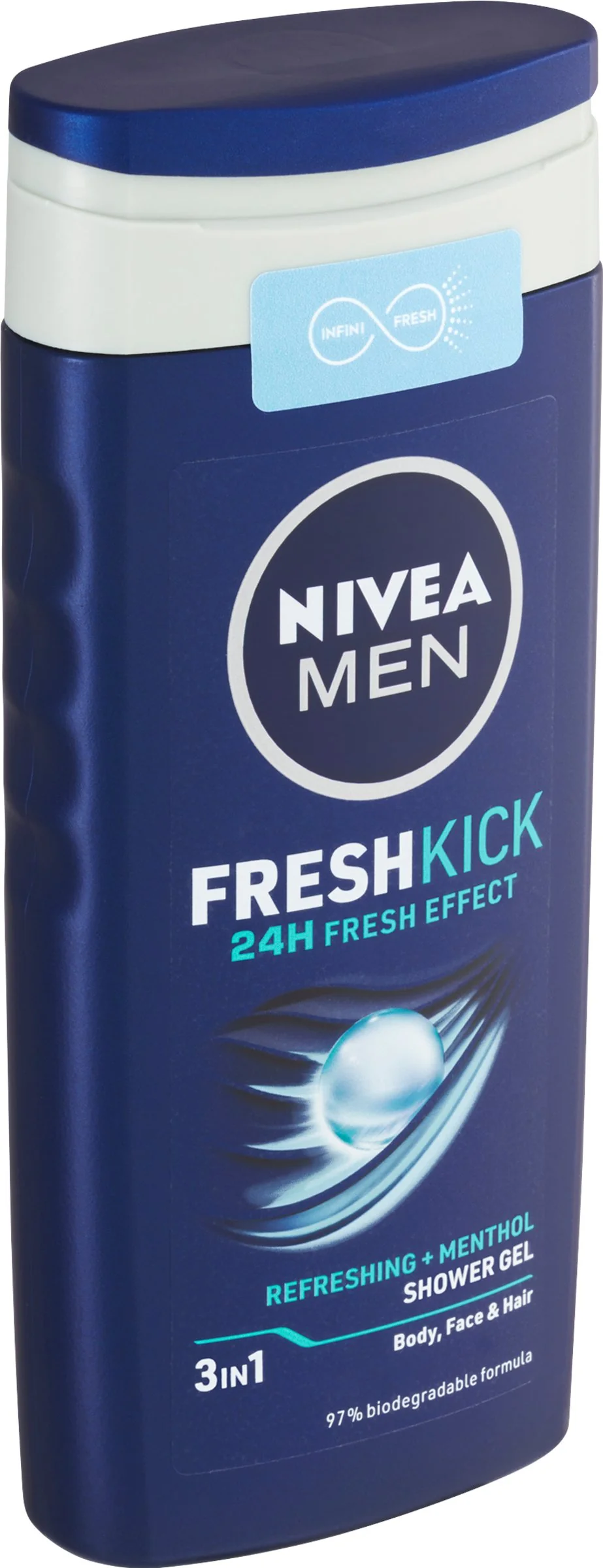 NIVEA Men Sprchovací gél Cool Kick 250ml 1×250 ml, chladivý efekt