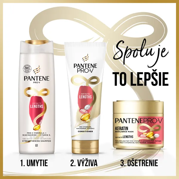 Pantene Pro-V Šampón, Infinite Long 1×400 ml, šampón