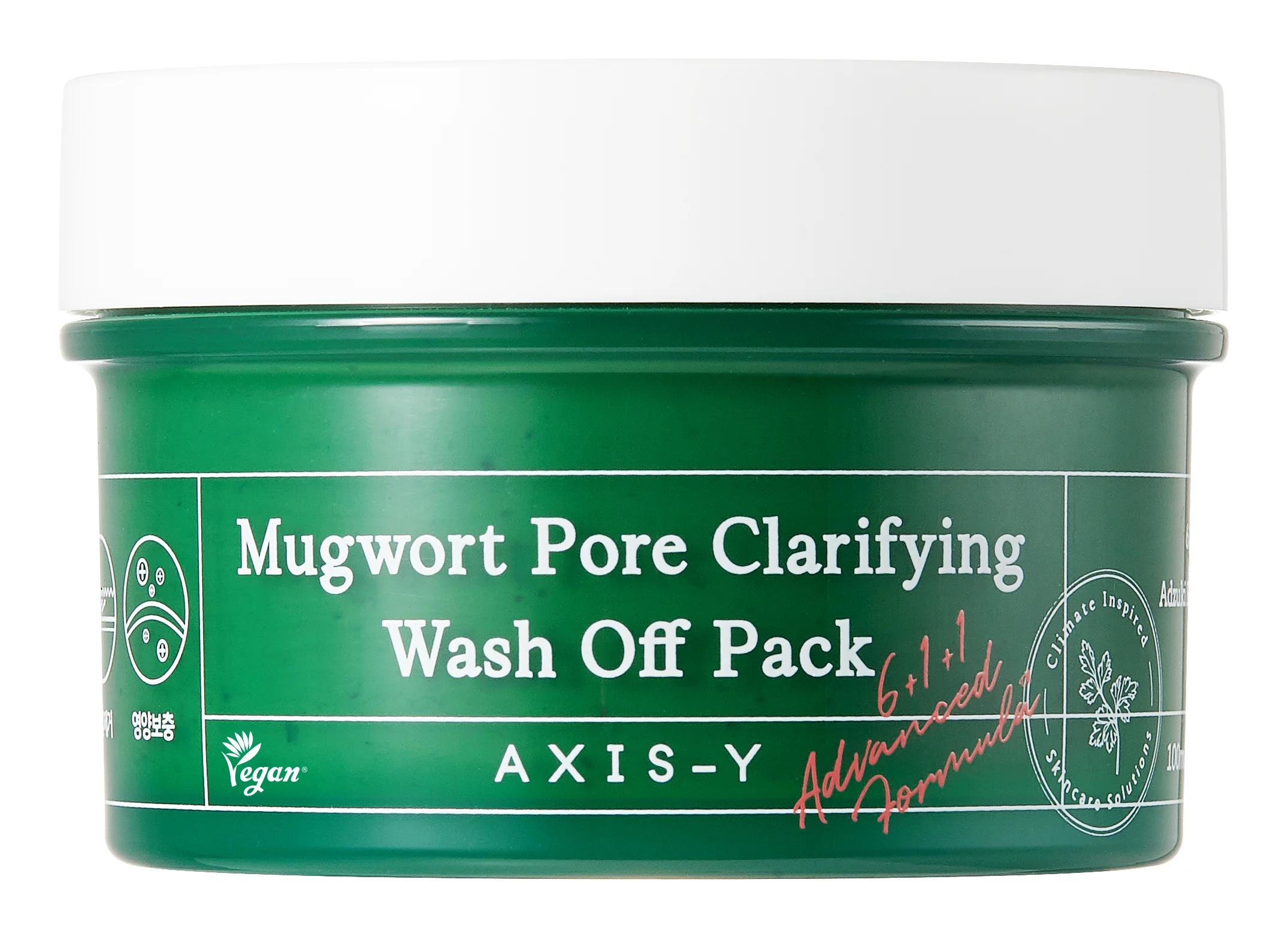 Axis-Y Mugwort Pore Clarifying Wash Off Pack 1×100 ml, ílová maska