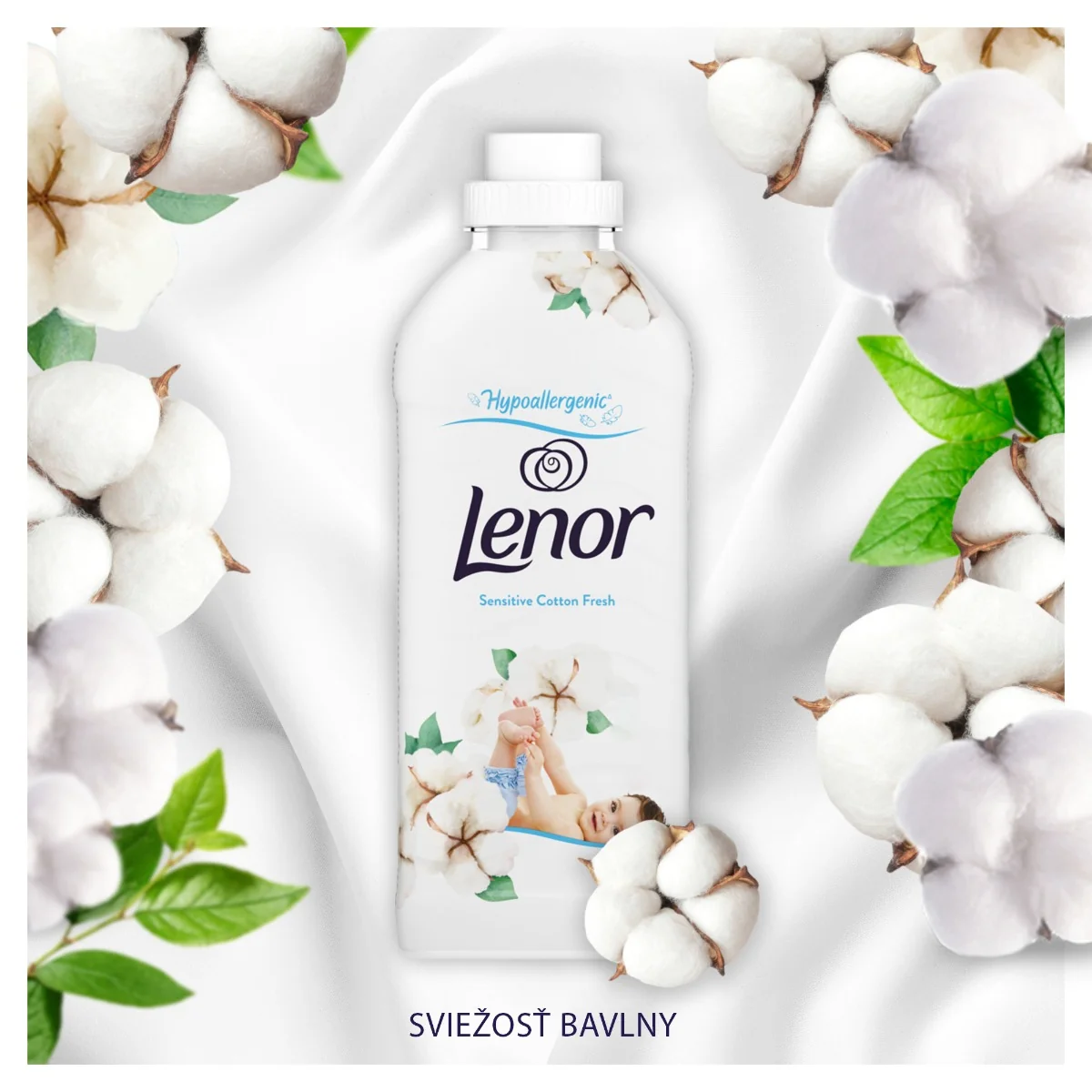 Lenor 925ml Sensitive Cotton Fresh 1×925 ml, aviváž