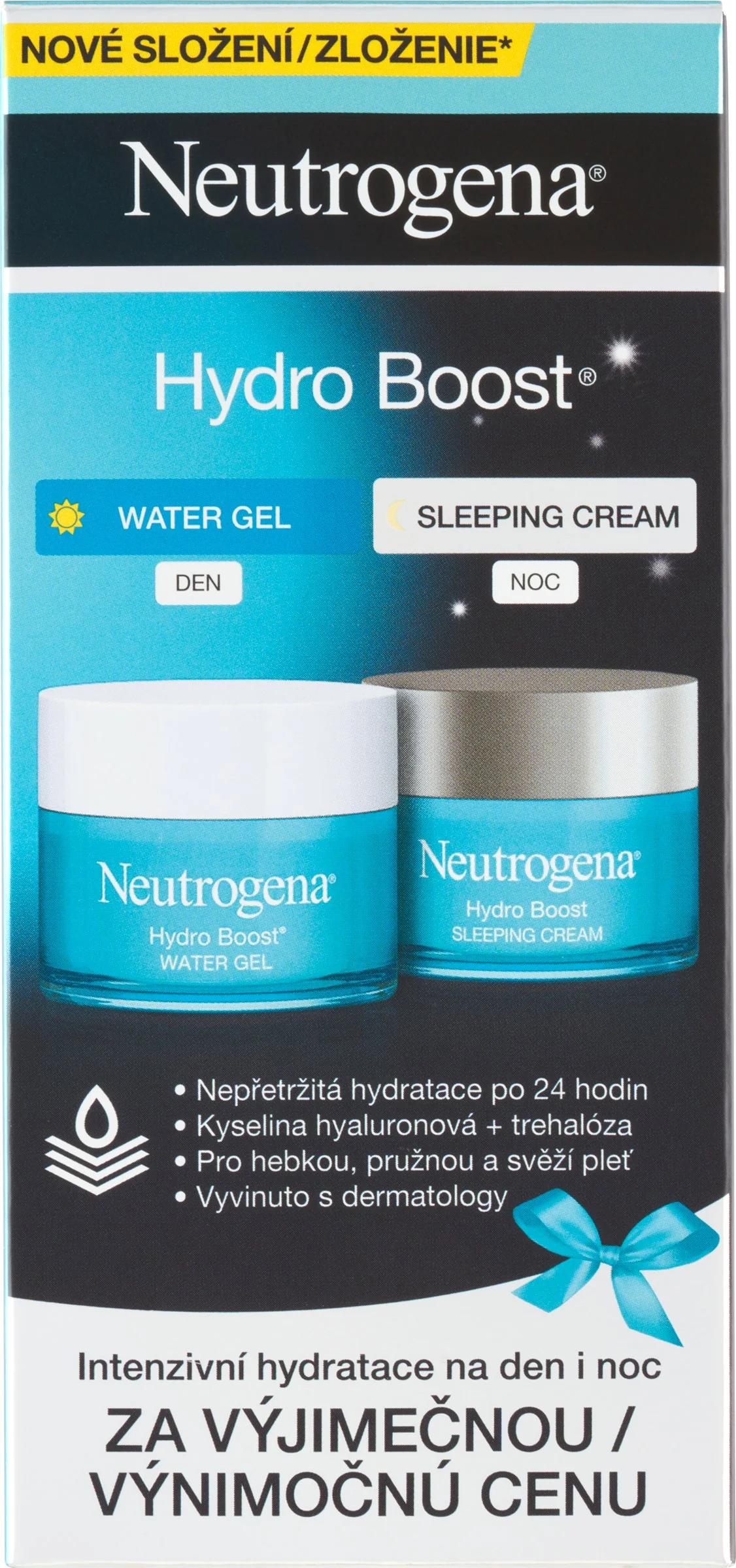 NEUTROGENA® Hydro Boost DUOPack hydratačný pleťový gél + nočný krém 2x50ml 2×50ml, hydratačný krém