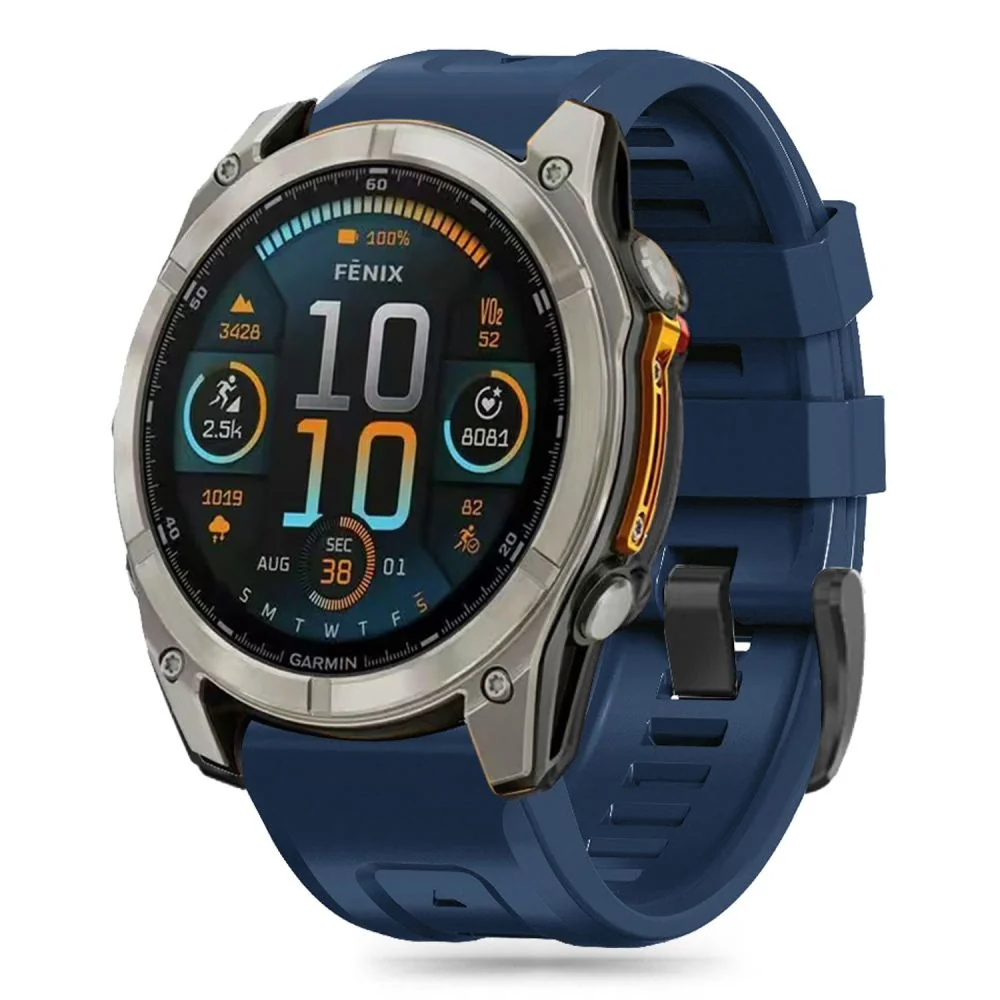 Tech-Protect Silicone remienok na Garmin Fenix 5 / 6 / 6 Pro / 7 / 8 4 7mm / E / 8 47mm, navy blue