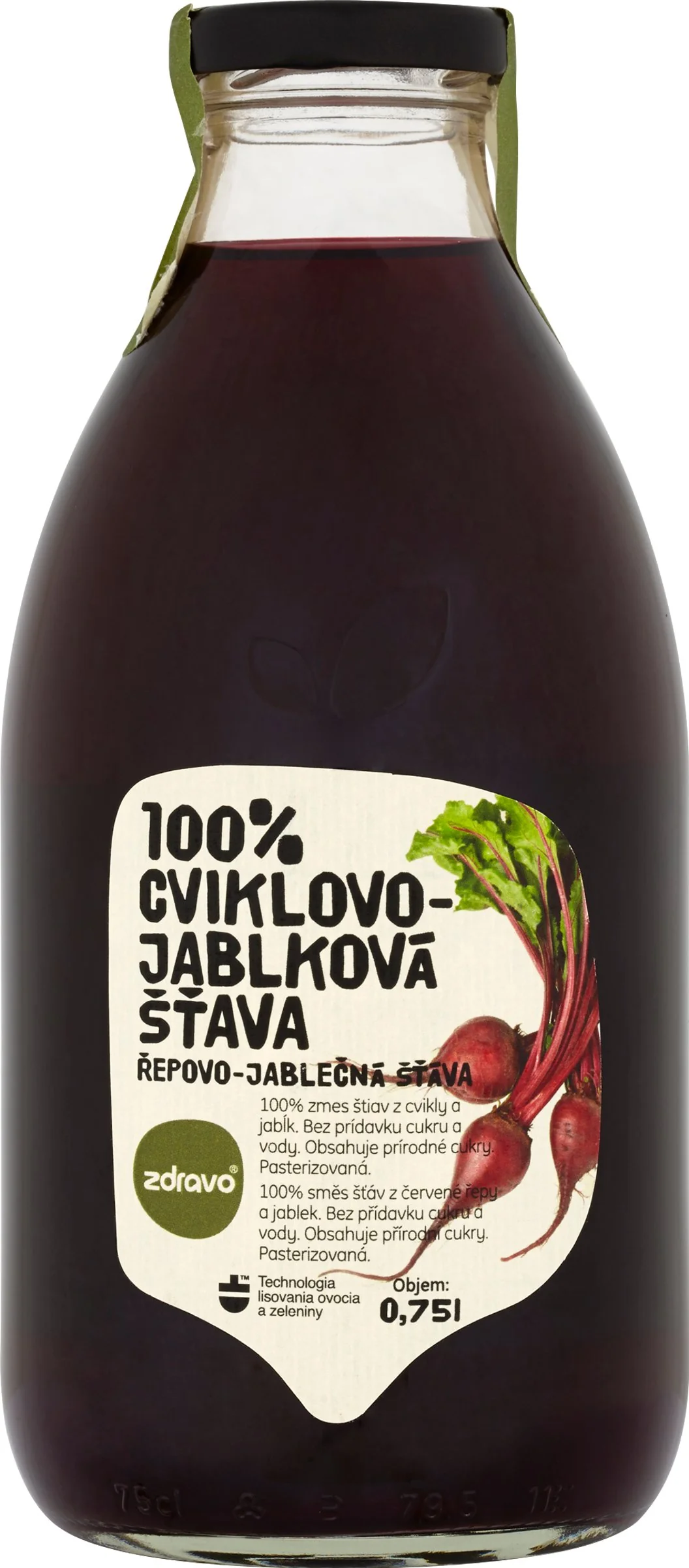 Zdravo 100% Cviklovo-jablková šťava