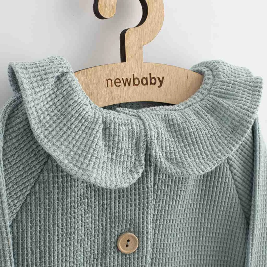 Dojčenský kabátik na gombíky New Baby Luxury clothing Laura sivý 