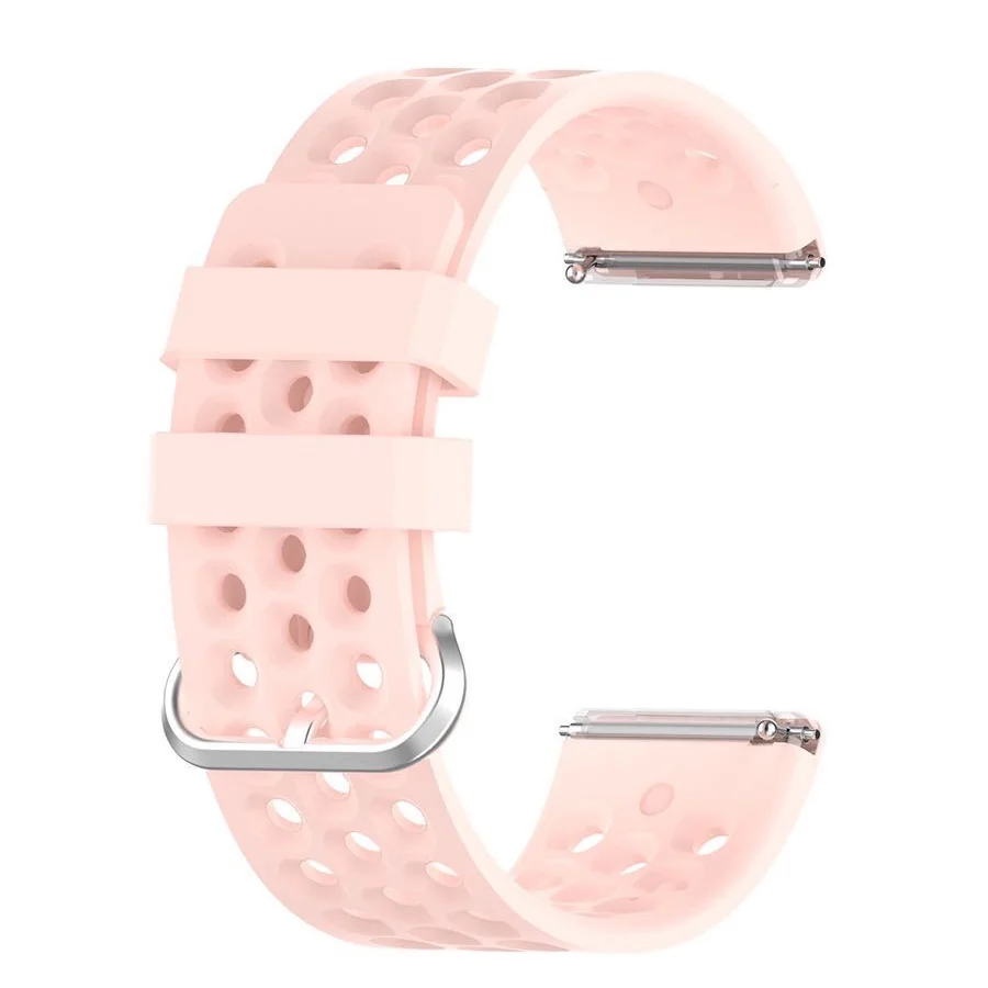 Silicone (Large) remienok na Fitbit Versa / Versa 2 Pole sand pink