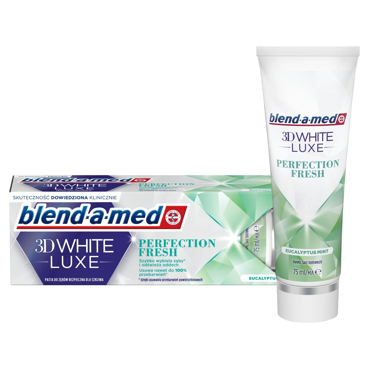 Blend-a-med 3D White Luxe perfect blast bieliaca zubná pasta 75ml 1×75 ml, zubná pasta