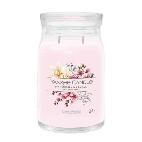 Yankee Candle Signature veľká sviečka Pink Cherry & Vanilla