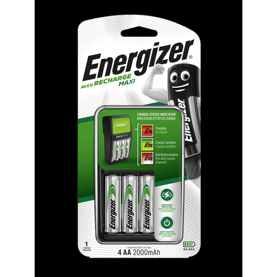 Energizer Nabíjačka Maxi + 4AA Power Plus 2000 mAh