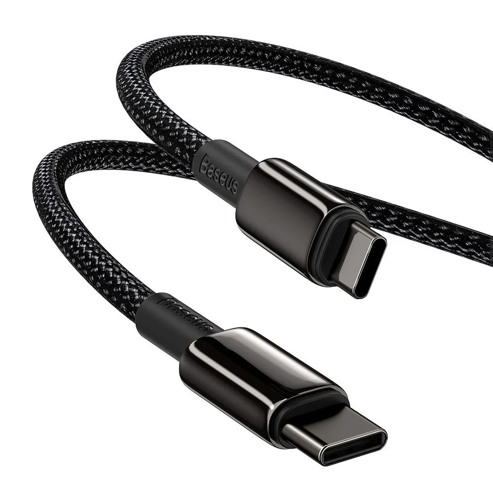 Baseus Data kábel USB-C / USB-C PD QC 100W 5A 1m, čierny 