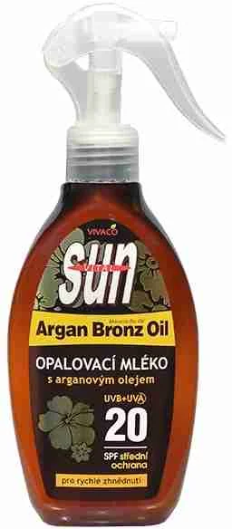 SUN ARGAN opaľovacie MLIEKO SPF20 s arganovým olejom 1×200 ml, opaľovacie mlieko