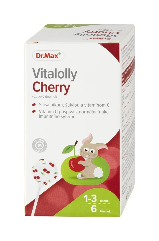 Dr. Max Vitalolly Cherry 1×6 ks lízaniek