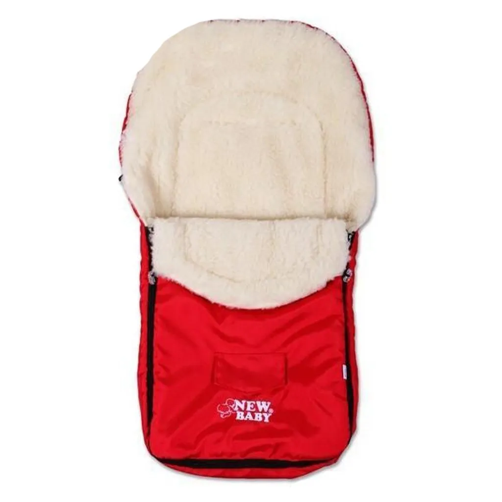 Zimný fusak New Baby Classic Wool red 