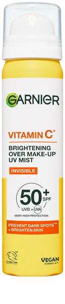 Garnier Vitamin C* rozjasňujúca pleťová hmla s SPF 50+