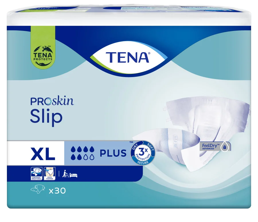 TENA SLIP PLUS XL 30KS 1×30 ks, plienkové nohavičky