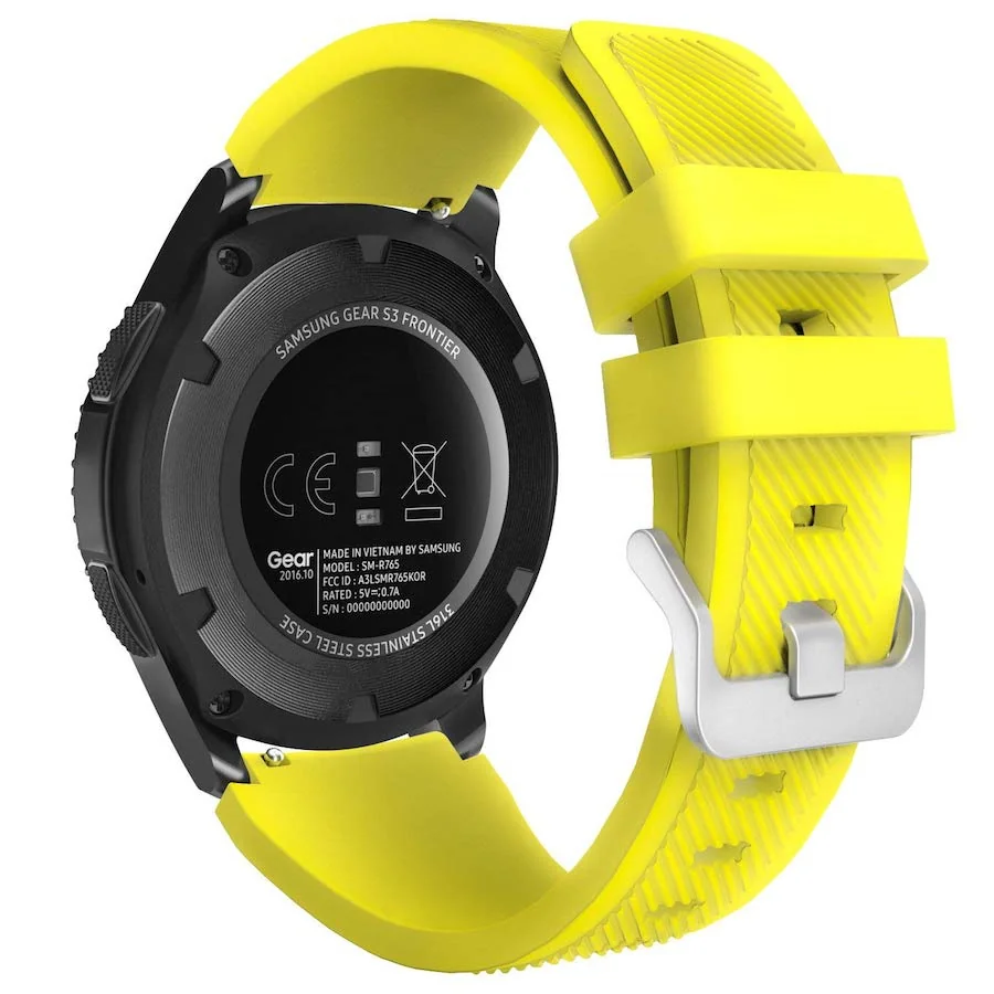 BStrap Silicone Sport remienok na Huawei Watch GT2 Pro yellow