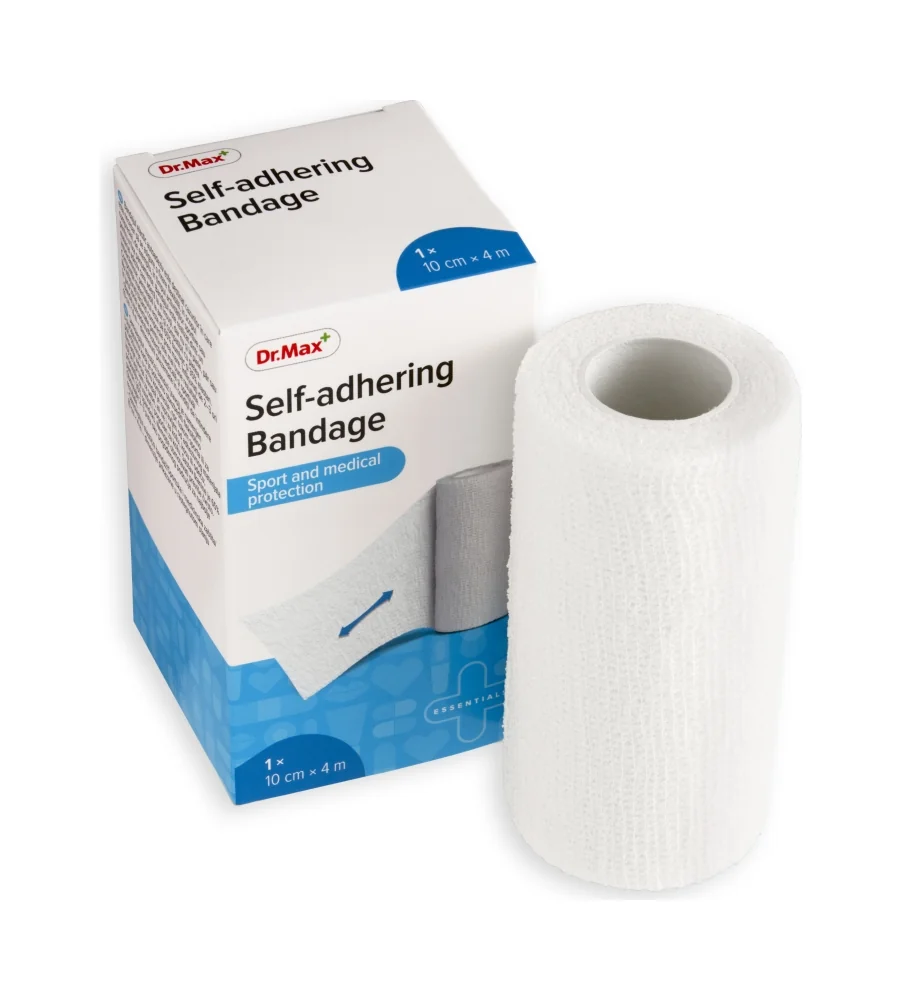 Dr. Max SELF-ADHERING BANDAGE 10CMX4M 1×1 ks, elastické samolepiace ovínadlo