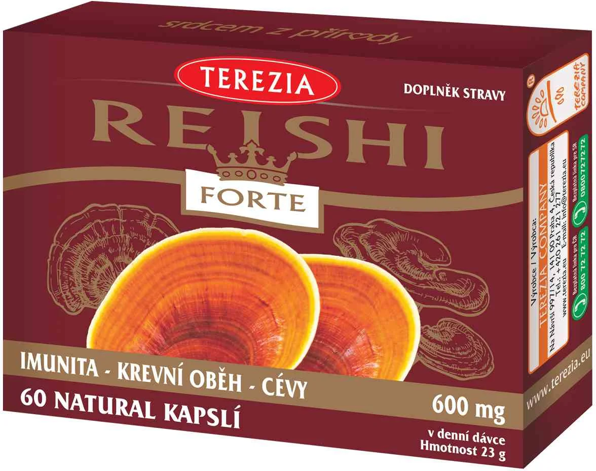 TEREZIA Reishi FORTE (cps 1x60 ks) 1×60 ks, výživový doplnok