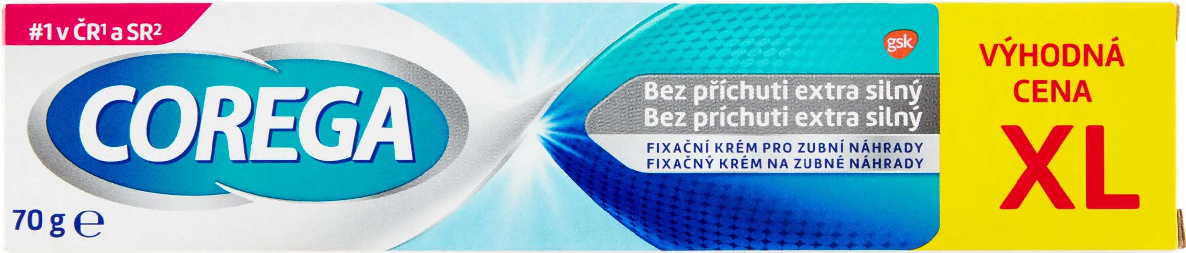 COREGA Bez príchuti EXTRA SILNÝ XL 1x70g, fixačný krém so silnou fixáciou