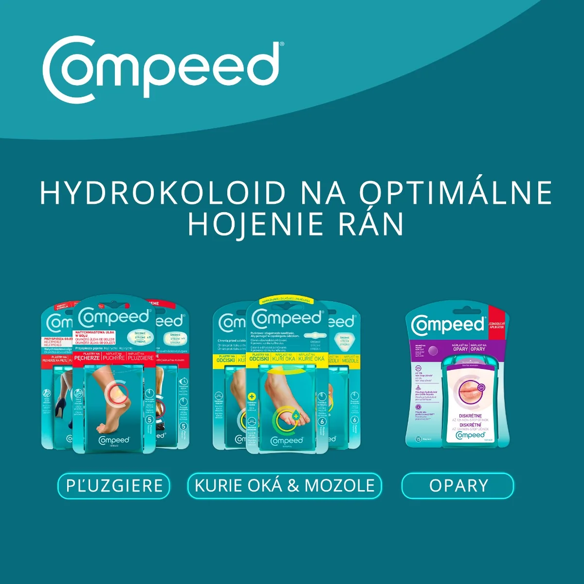 Compeed NÁPLASŤ na mozole 1×6 ks, náplasť, na mozole