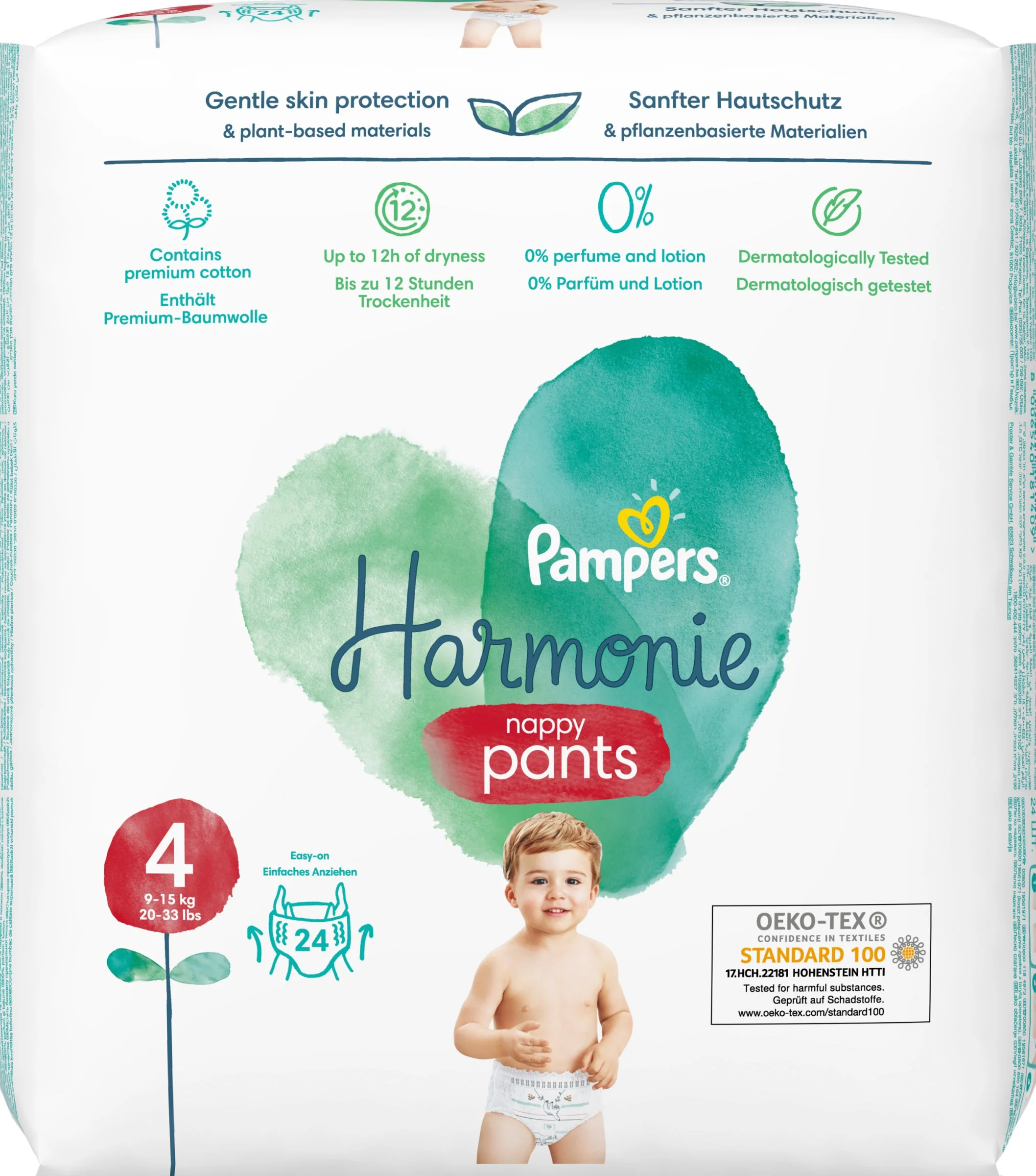 PAMPERS HARMONIE PANTS VEĽKOSŤ 4, 24KS 9-15KG