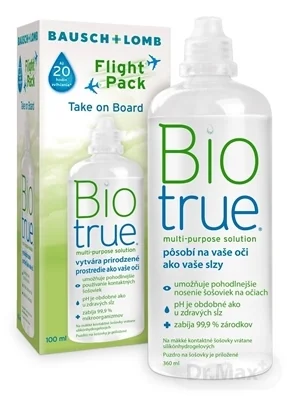 Biotrue multi-purpose solution flight pack