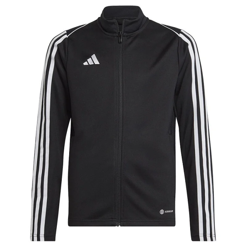 Adidas Tiro 23 TR JR Detská športová mikina so zipsom, čierna, veľ. 152 95374-152-cm