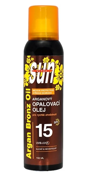 SUN ARGAN suchý opaľovací OLEJ SPF15