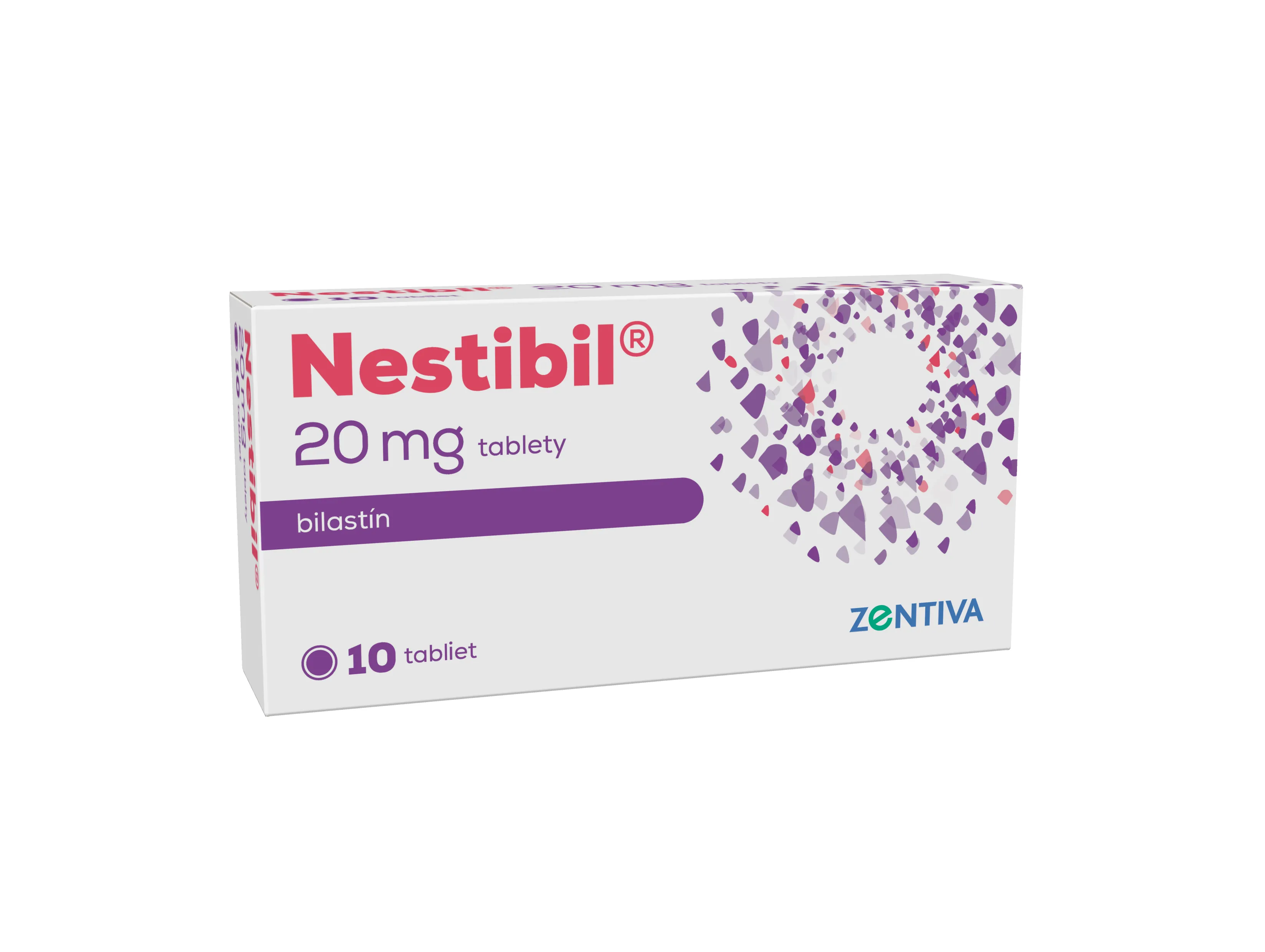 Nestibil 20 mg 1×10 tbl, liek na vnútorné použitie