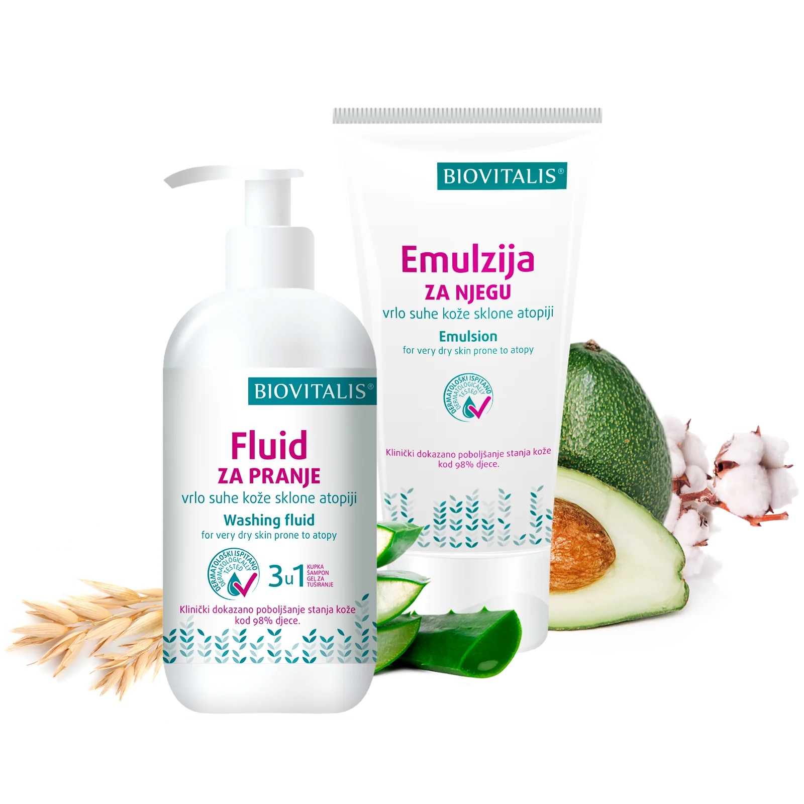 BIOVITALIS® SET 2v1 EMULZIA a FLUID 1×1 ks, kozmetický set