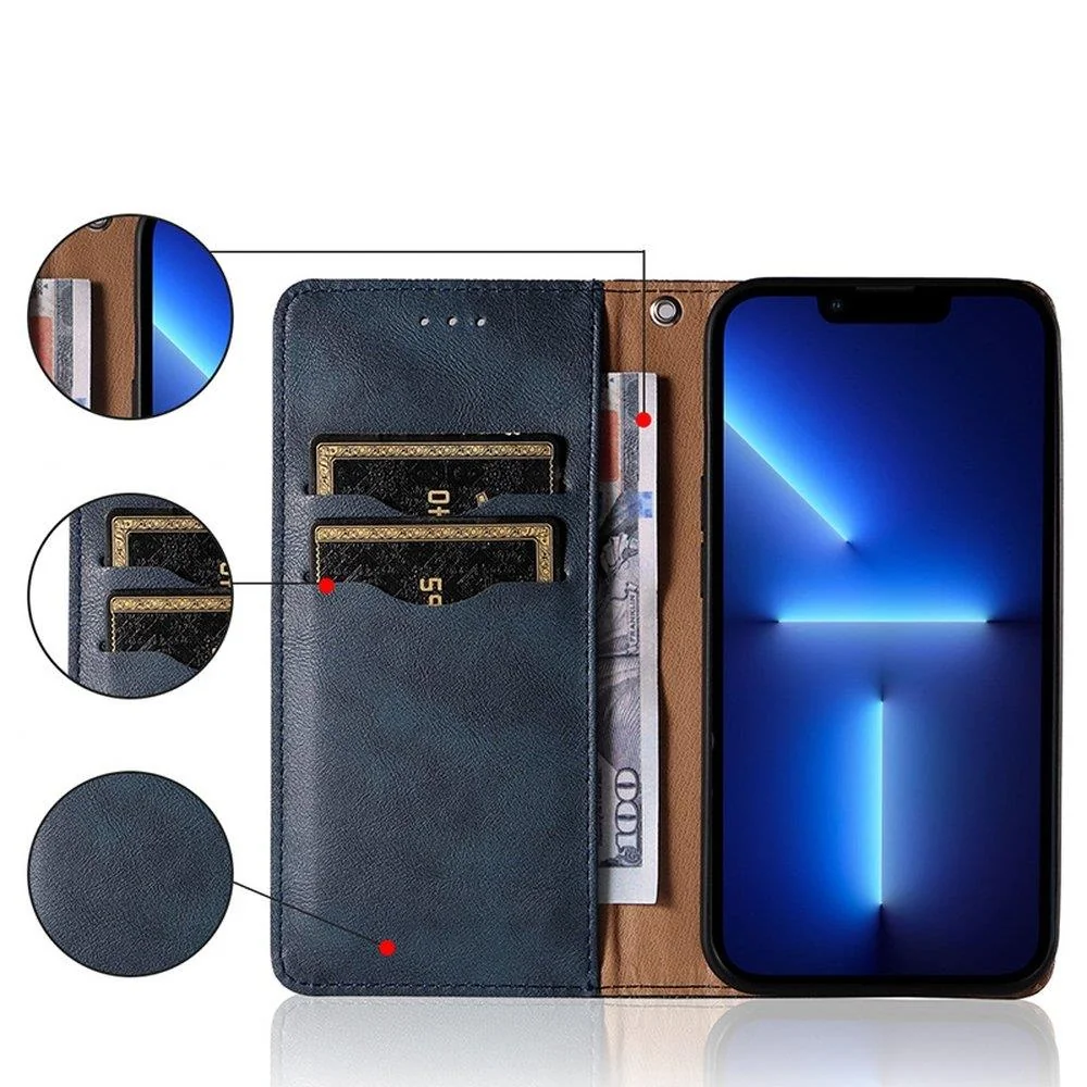 MG Magnet Strap knižkové kožené puzdro na Xiaomi Redmi Note 11 Pro 4G/5G modré