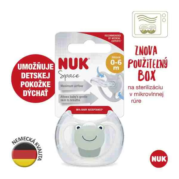 NUK Cumlík Space 0-6m BOX 1×1 ks, cumlík